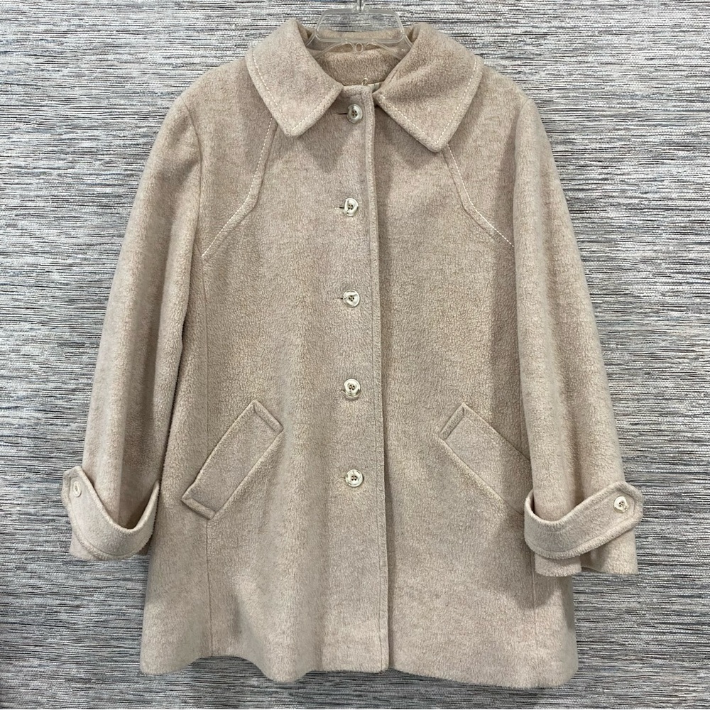Vintage Sears "The Fashion Place" Wool Pea Coat | 60s-70s Swing Style | Size M